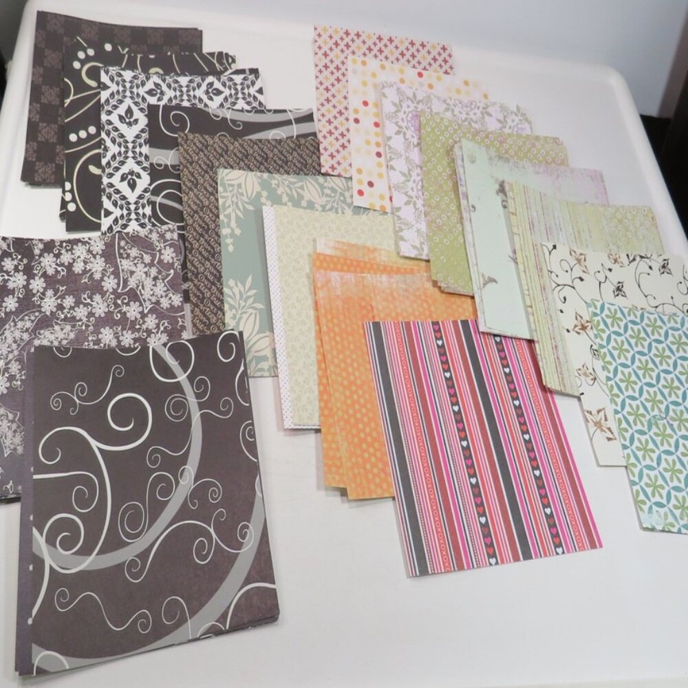 Scrapbook Grab Bag Browns, Black and others almost 4 pounds
